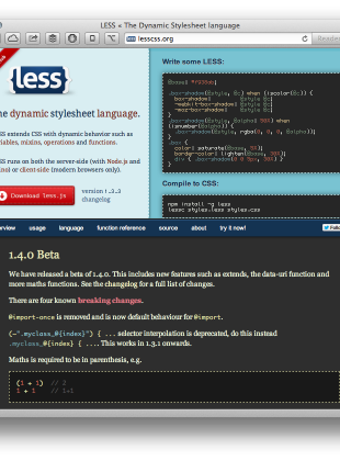 LESS is more (CSS)